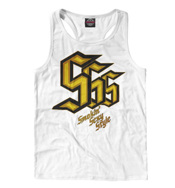 Мужская майка-борцовка с изображением SSS Rank цвета Белый