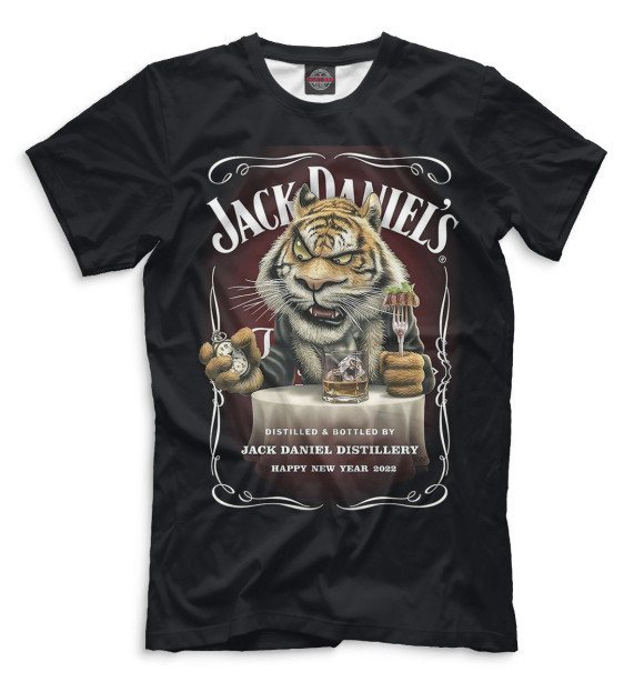 Мужская футболка с изображением Jack Daniel's цвета Белый