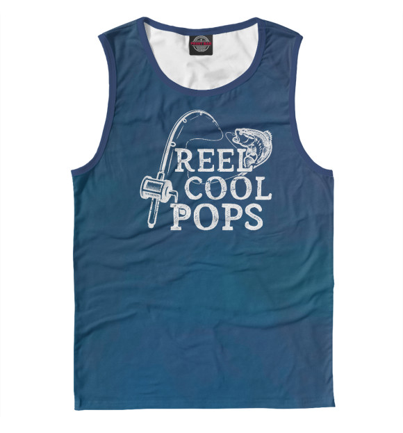 Майка для мальчика с изображением Reel Cool Pops Fish цвета Белый