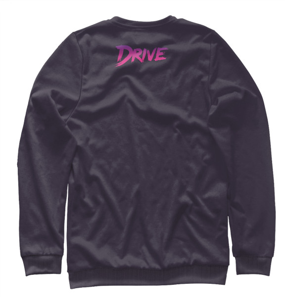 Мужской свитшот с изображением Drive - Retro wave цвета Белый