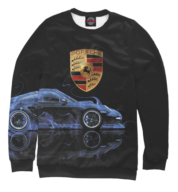 Женский свитшот с изображением Porsche цвета Белый