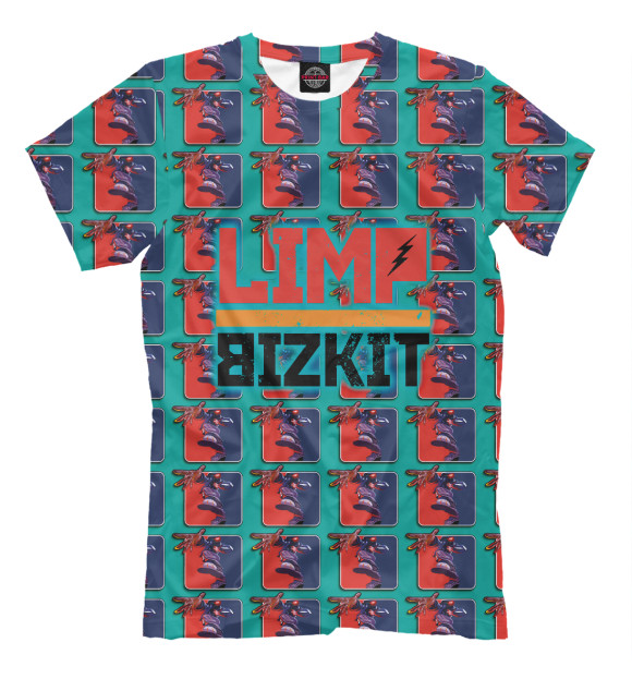 Мужская футболка с изображением Limp Bizkit цвета Белый