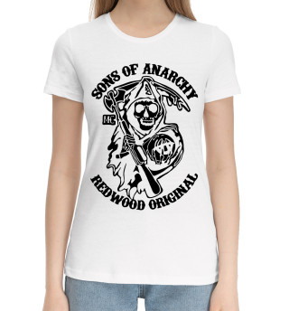 Хлопковая футболка для девочек Анархия