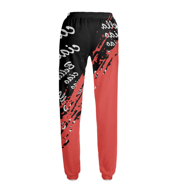 Женские спортивные штаны с притом Бумажный Дом цвета Белый Женские спортивные штаны с изображением Бумажный Дом цвета Белый