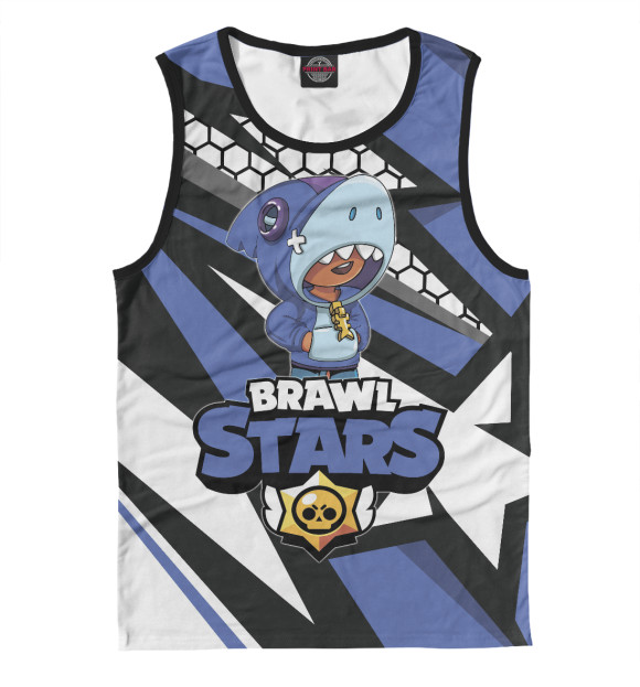 Майка для мальчика с изображением Brawl Stars цвета Белый