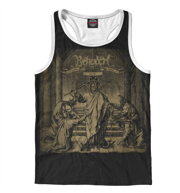 Мужская майка-борцовка с изображением Behexen цвета Белый