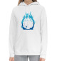Женский хлопковый худи Blue Totoro