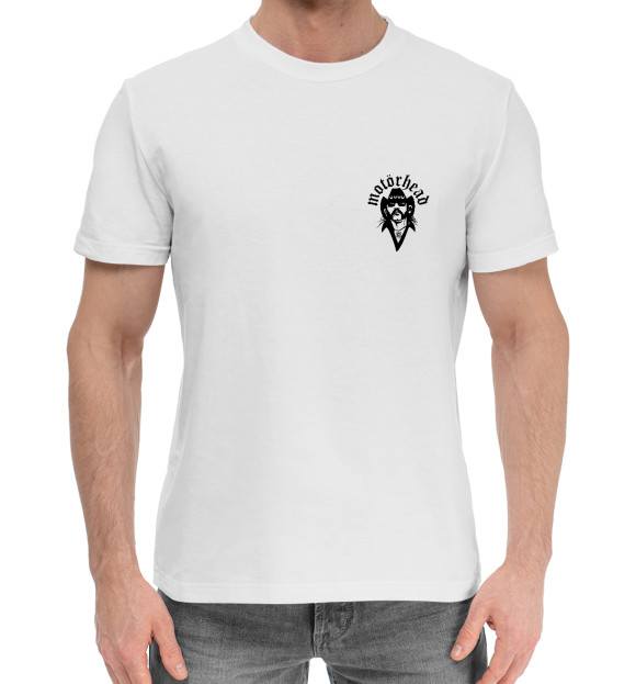 Мужская хлопковая футболка с изображением Motorhead цвета Белый