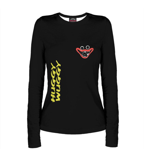 Женский лонгслив с изображением Poppy Playtime цвета Белый