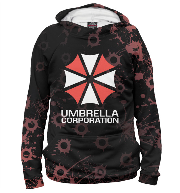 Женское худи с изображением Umbrella Corporation цвета Белый
