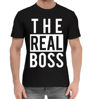 Мужская хлопковая футболка The real boss