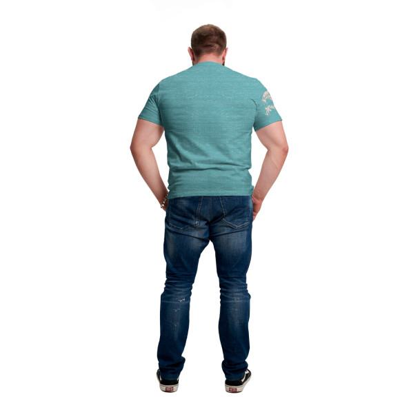 Мужская футболка с изображением Стиль СССР цвета Белый