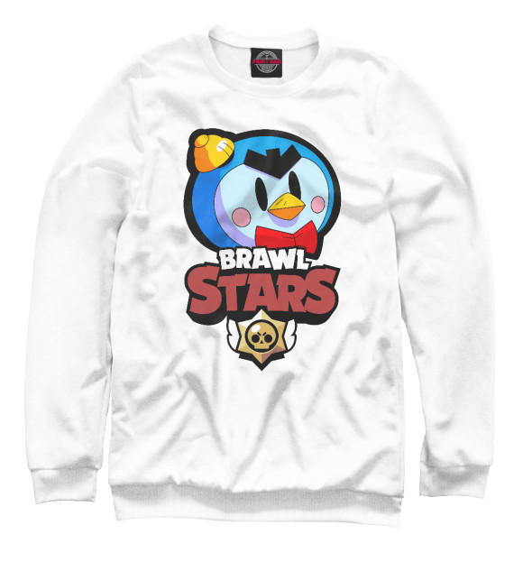 Женский свитшот с изображением Brawl Stars - MR.P цвета Белый