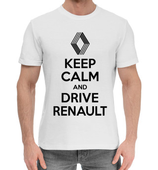 Мужская хлопковая футболка Будь спок и води Renault