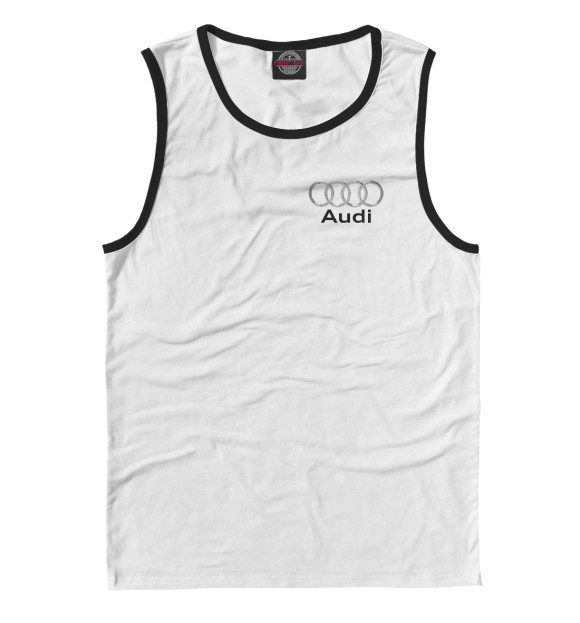 Мужская майка с изображением Audi цвета Белый