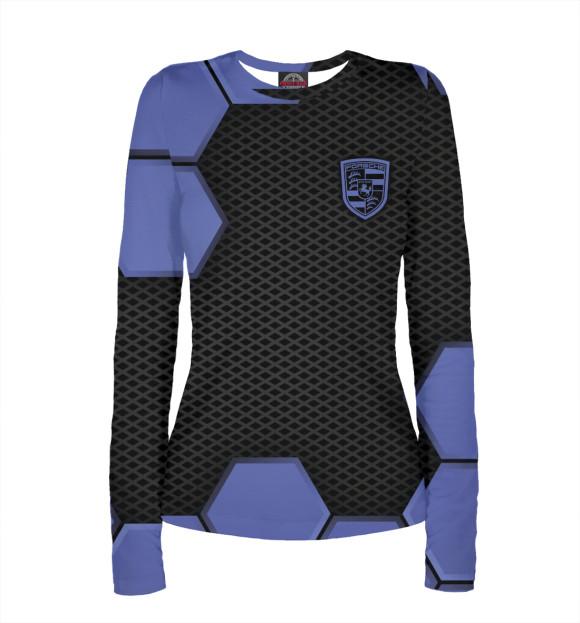 Женский лонгслив с изображением Porsche цвета Белый