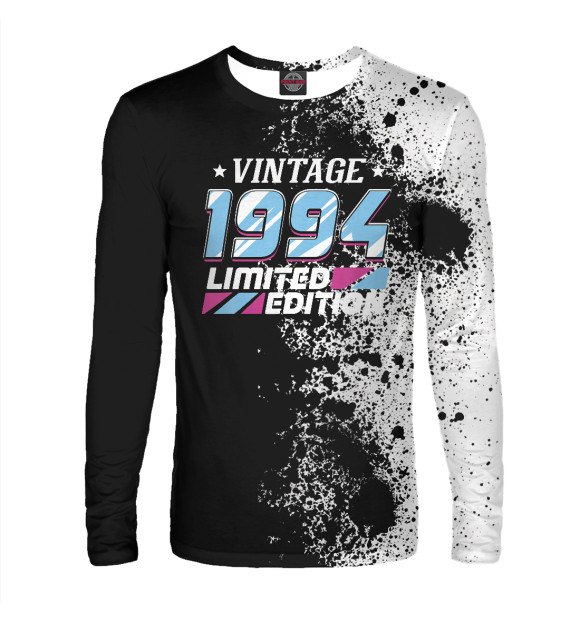Мужской лонгслив с изображением Made In 1994 Vintage цвета Белый