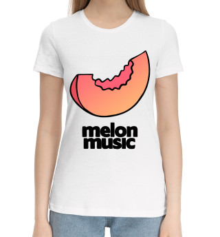 Хлопковая футболка для девочек Melon Music