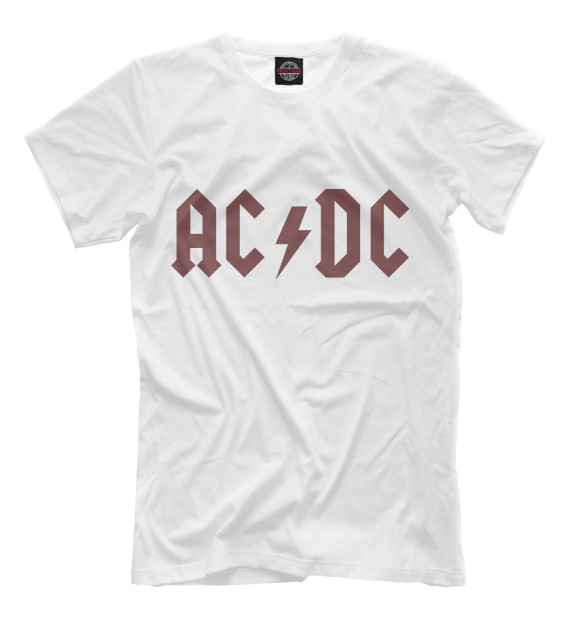 Футболка для мальчиков с изображением AC/DC цвета Белый