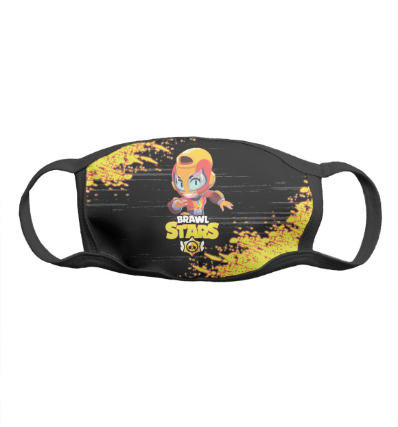 Маска тканевая с изображением BRAWL STARS MAX цвета Белый