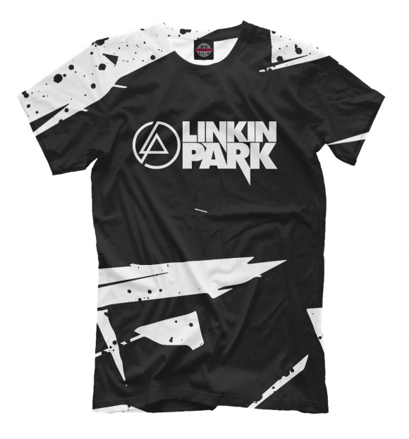 Мужская футболка с изображением Linkin Park цвета Белый
