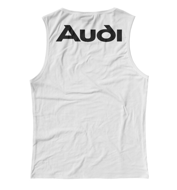 Женская майка с изображением Audi цвета Белый