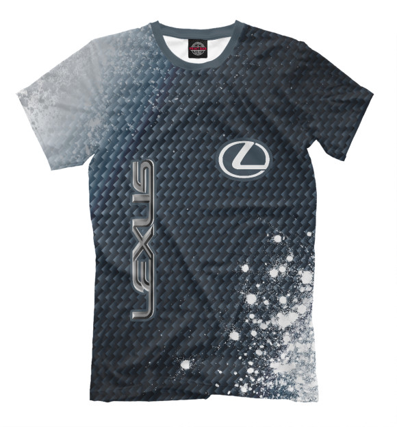 Футболка для мальчиков с изображением Lexus - Краски цвета Белый