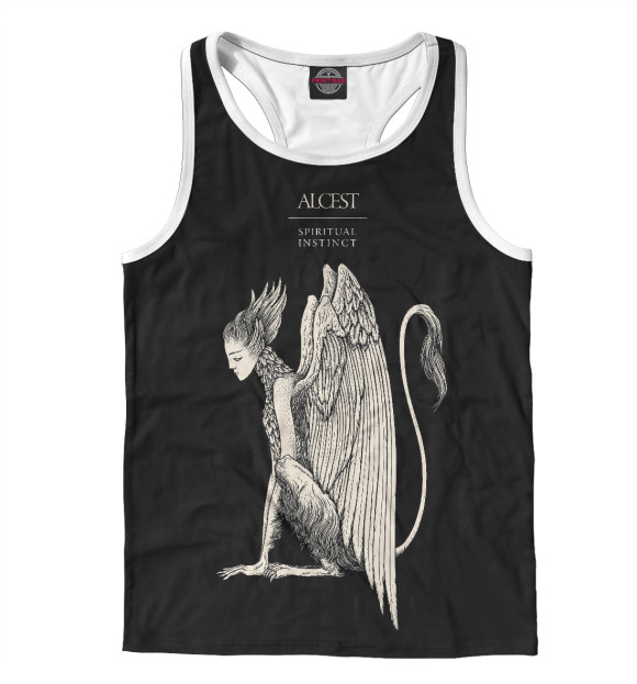 Мужская майка-борцовка с изображением Alcest цвета Белый