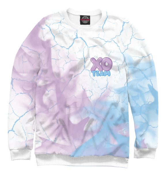 Свитшот для мальчиков с изображением XO Team House цвета Белый