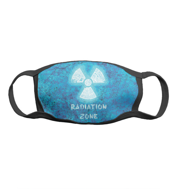 Маска тканевая с изображением Radiation Zone цвета Белый