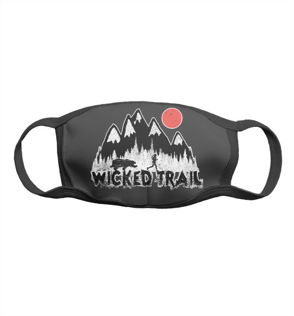 Маска тканевая с изображением Wicked trail цвета Белый