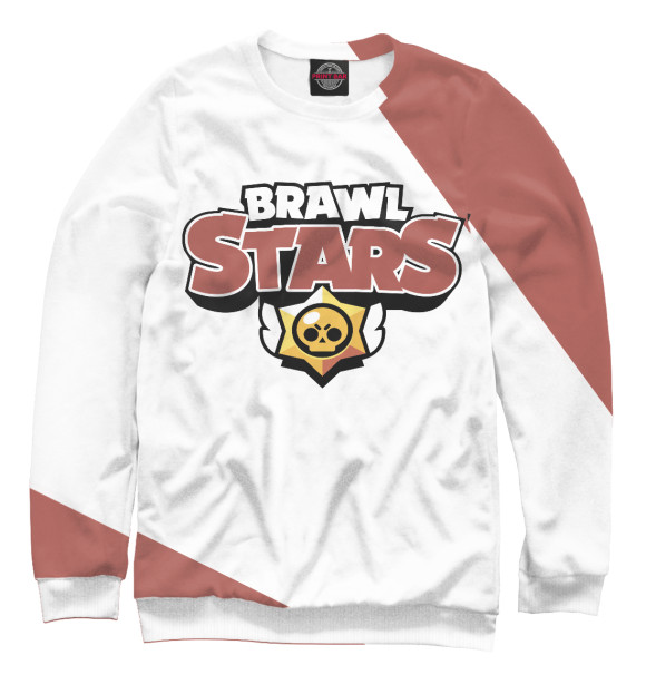 Свитшот для мальчиков с изображением Brawl Stars цвета Белый