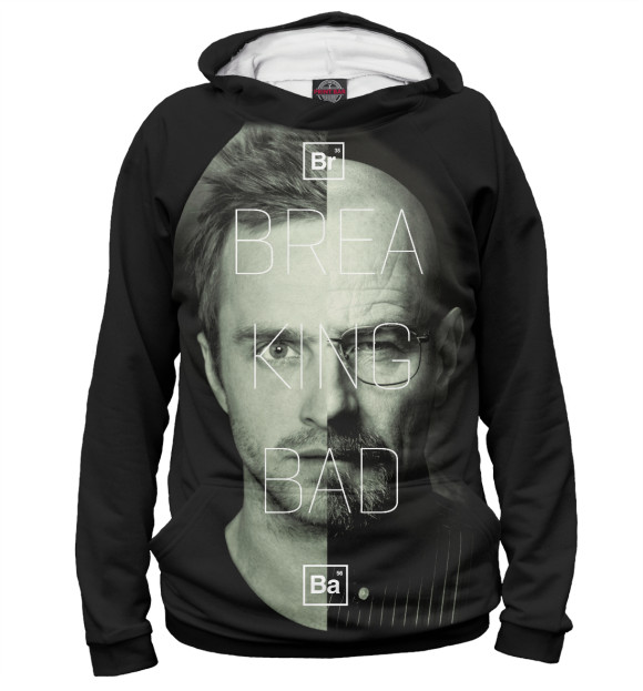Мужское худи с изображением Breaking Bad цвета Белый