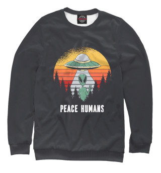 Свитшот для девочек Peace humans