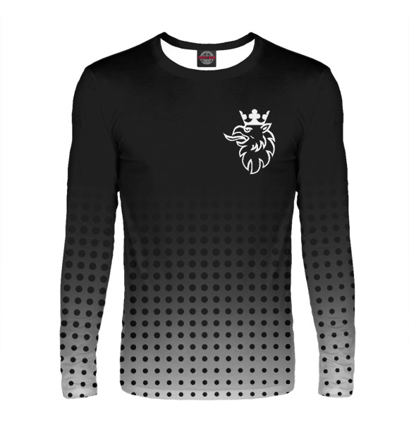 Мужской лонгслив с изображением Scania цвета Белый