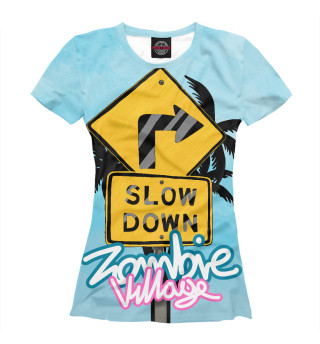 Женская футболка Zombie Village