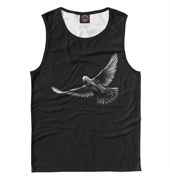 Майка для мальчика с изображением Голубь цвета Белый