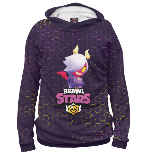 Мужское худи с изображением Brawl Stars Trixie Colette цвета Белый