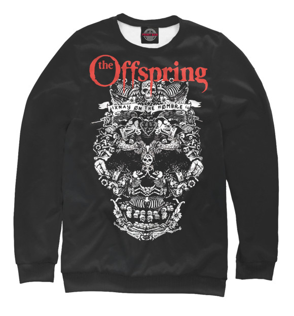 Свитшот для мальчиков с изображением The Offspring цвета Белый