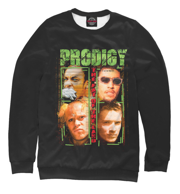 Мужской свитшот с изображением The Prodigy 90s цвета Белый