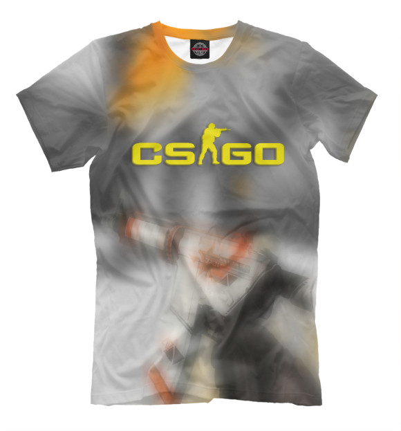 Мужская футболка с изображением CS GO цвета Белый