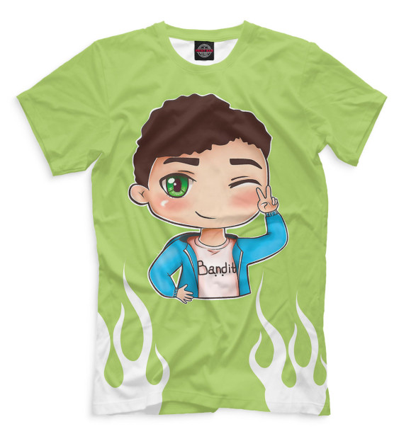 Мужская футболка с изображением Милс Кел цвета Белый