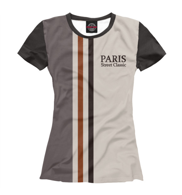 Футболка для девочек с изображением Paris.Street Classic цвета Белый