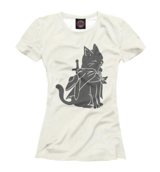 Женская футболка Tradicional warrior cat