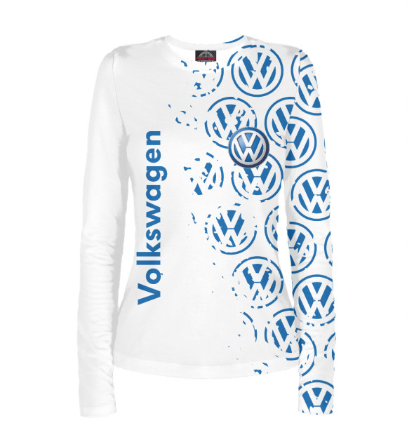 Женский лонгслив с изображением Volkswagen цвета Белый