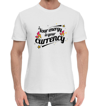 Хлопковая футболка для мальчиков Your energy is your currency