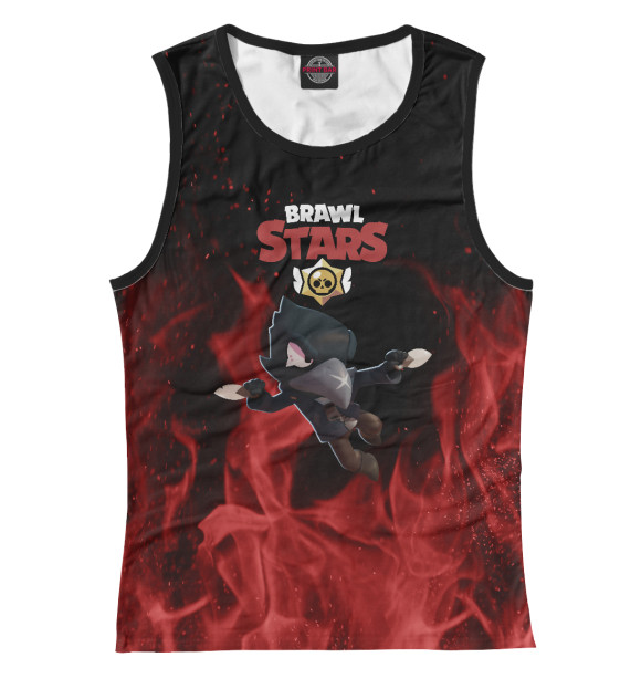 Майка для девочки с изображением Brawl Stars - Crow цвета Белый