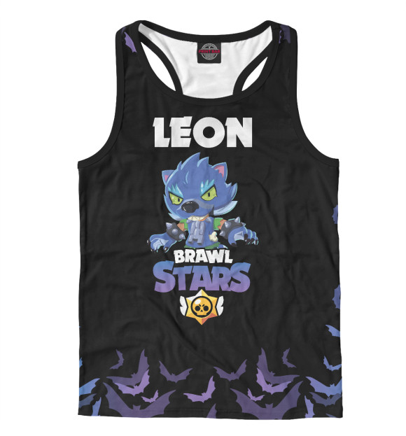 Мужская майка-борцовка с притом Brawl Stars цвета Белый Мужская майка-борцовка с изображением Brawl Stars цвета Белый