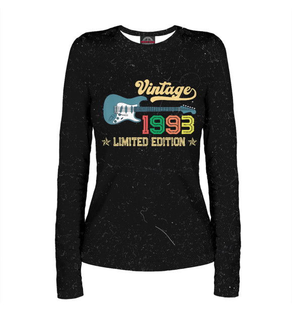 Женский лонгслив с изображением Vintage 1993 Birthday Gifts цвета Белый