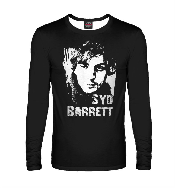 Мужской лонгслив с изображением Syd Barrett цвета Белый